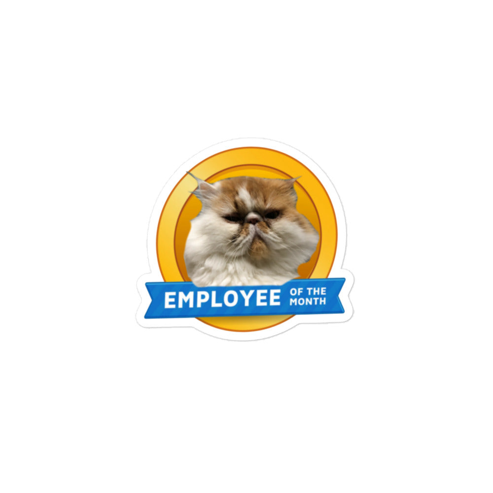 Pickles in the House Employee of the Month v1 bubble-free kiss-cut vinyl sticker 3x3