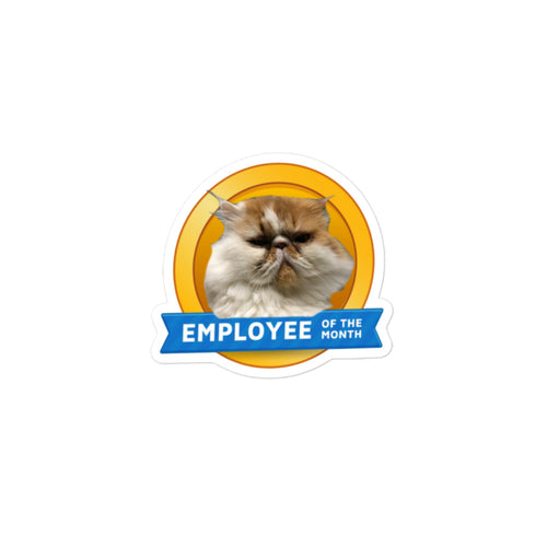 Pickles in the House Employee of the Month v1 bubble-free kiss-cut vinyl sticker 3x3